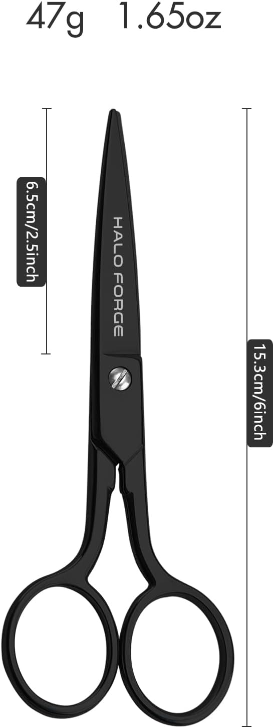 Small Sharp Scissors: Straight Detail Embroidery Scissors Stainless Steel Precise Pointed Tip for Cutting Fabric Thread Yarn Cross Stitch Crochet Crafting Sewing Applique, 6 Inch Black | Stainless Steel Small Precise Pointed Tip for Cutting Fabric Thre...
