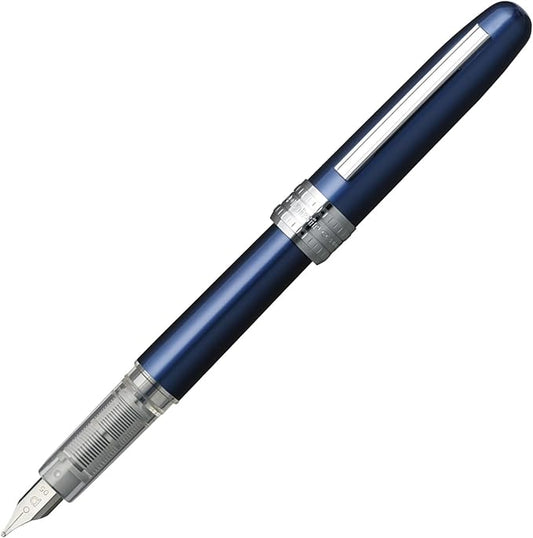 PLATINUM Fountain Pen, Plaisir Medium Nib, Blue (PGB-1000-#56-M)