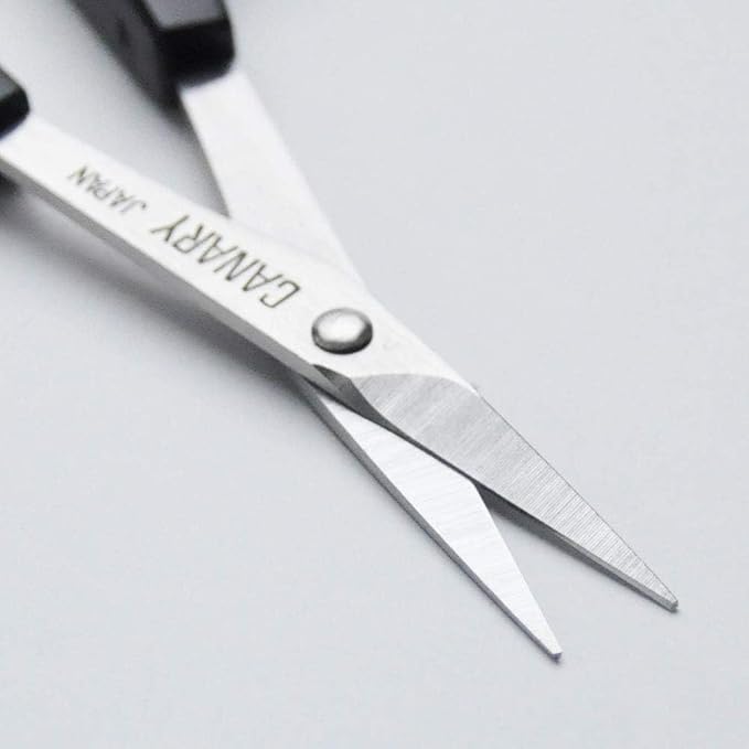 CANARY Japanese Mini Detail Scissors 4", Small Precision Scissors for Paper Crafting, Fabric Cutting, Art Crafts, Eyebrows, Nose Hair, Made in JAPAN