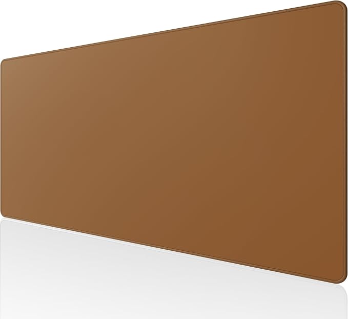 KTRIO Large Gaming Mouse Pad, Desk Mat, 31.5 x 15.7 in, Coffee Brown, XXL | Smooth Micro-Weave Surface, Artistic Pattern Design, Non-Slip Rubber Base, Durable Stitched Edges, Office & Home Use