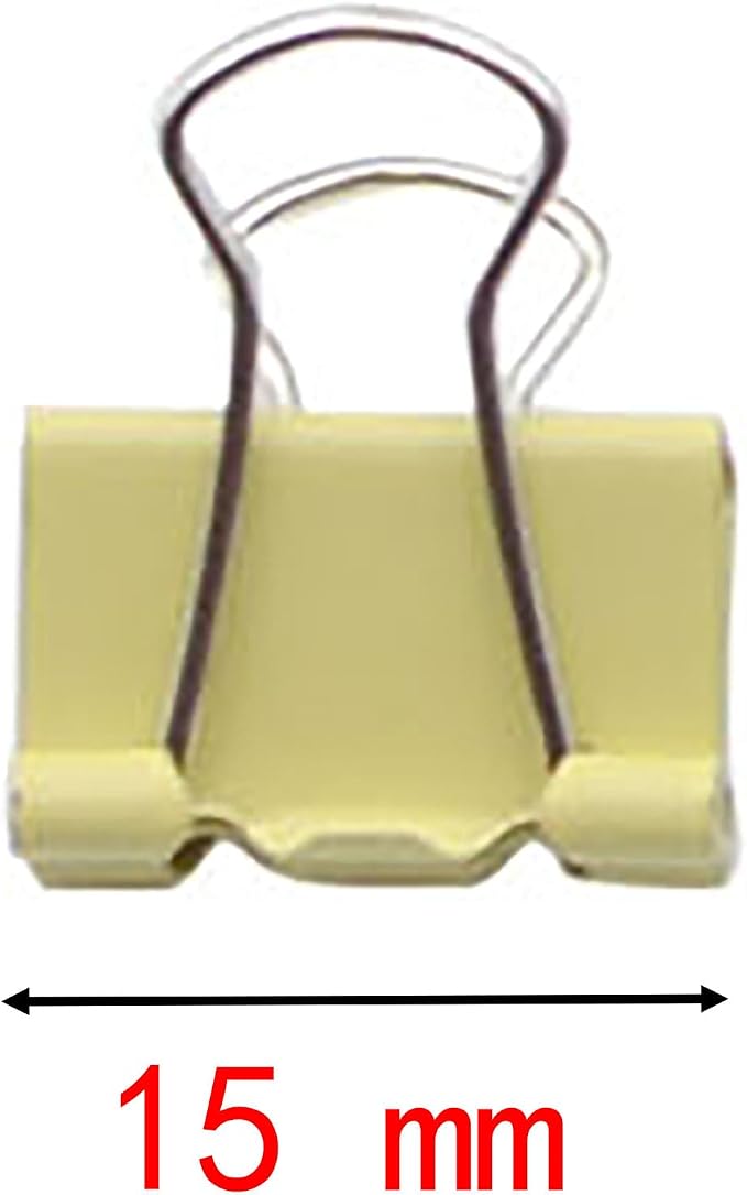 120 Pcs Small Multicolour Binder Clips, Paper Clamps for Office Work School and Home Supplies (120)