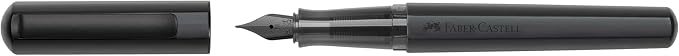 Faber-Castell HEXO Fountain Pen, Matte Black for Creative Writing