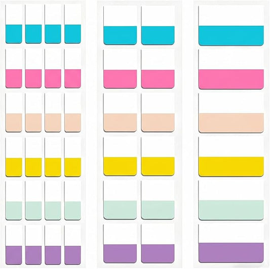 420Pcs Sticky Tabs for Annotating Books, Transparent Page Markers & Flags, Clear Index Note Stickers for Bible, Notebooks & Reading, Small Mini Pop Up Tab Set, Paper Annotation Notes Flag Sticker