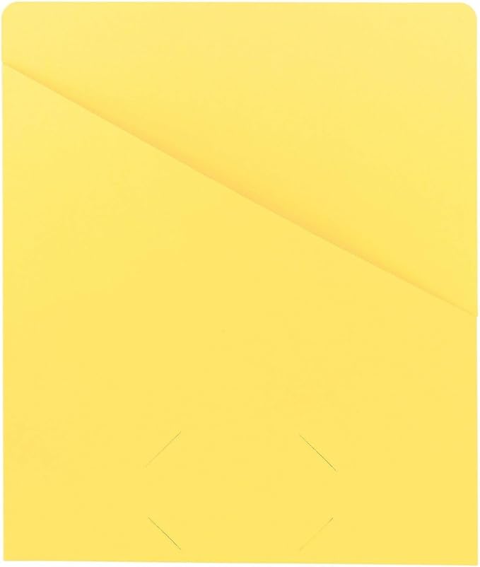 Smead Slash Jacket, Letter Size, Yellow, 25 per Pack (75434)