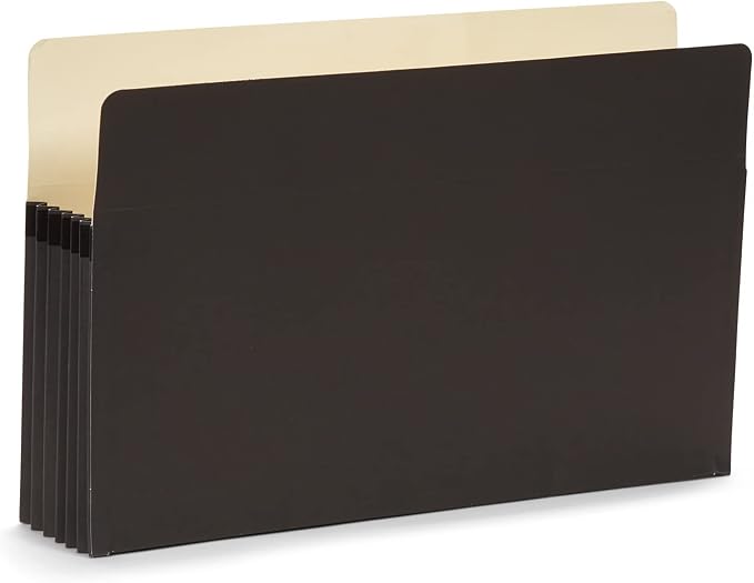 Blue Summit Expandable Legal File Folders for Bulky Documents, Legal Size, 5" Expansion, Assorted Colors, 10 File Pockets