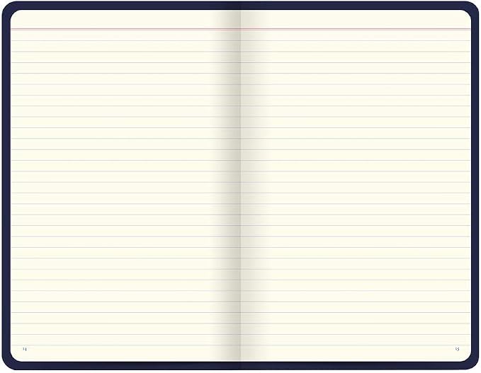 Letts Icon Book Notebook, Cream Paper, 240 Pages, 7.625 x 5 x 0.5 Inches, Navy (B090116)