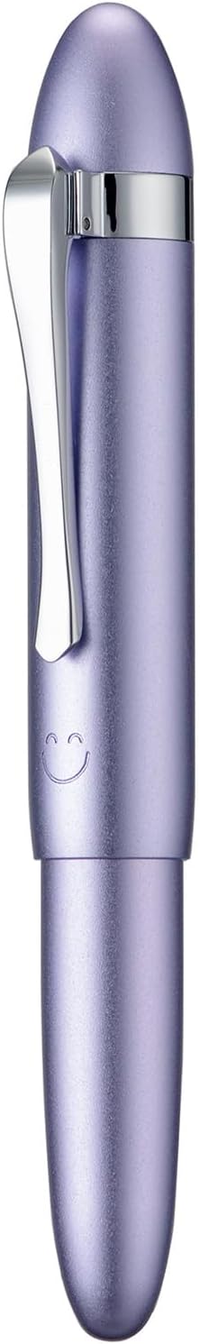 HONG DIAN M1 Fountain Pen Fine Nib, Purple & Submarine Shape Aluminium Short Mini Pocket Travel Pen
