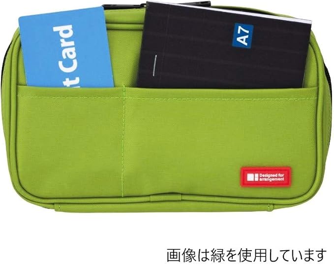 LIHIT LAB Large Capacity Zipper Pencil Case For School Office College, Big Capacity 4 Compartments Pencil Bag Holder Adults Teen Boys Girls, Travel Cosmetics Storage, Indigo (A7551-11N)