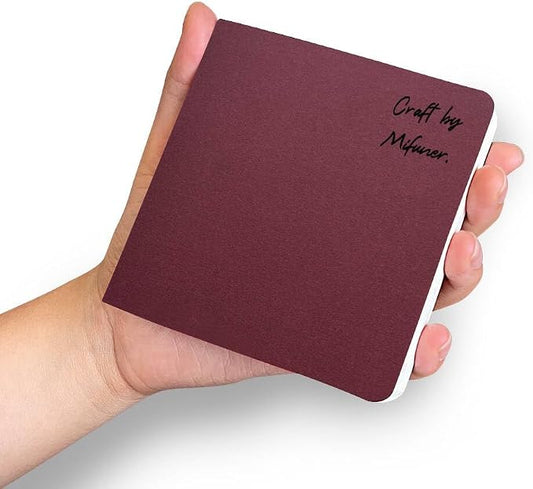 Watercolor Paper Sketchbook,3.9x3.9 Inch Mini Mixed Media Notebook,140lb/300gsm Artist Heavyweight Paper,30 Sheets Small Travel Drawing Journal for Adults,Painting,Watercolors,Art Supplies,Red