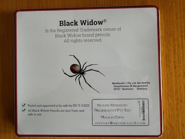 Black Widow Colored Pencils For Adults Perfect For Coloring Books