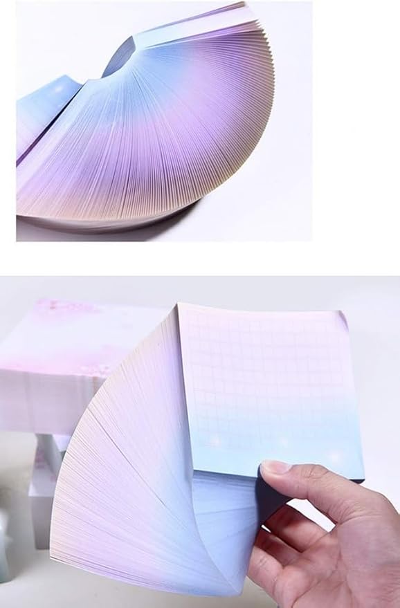 800 Sheet /2 Pad Blue Small Note Pad with Lines 4x4,400Sheet/Pad Not Sticky,Not Loose,Square Note Paper Cube Refill Memo Pads Mini Paper Reminders Office Writing Supplies Crafts&School Supplies