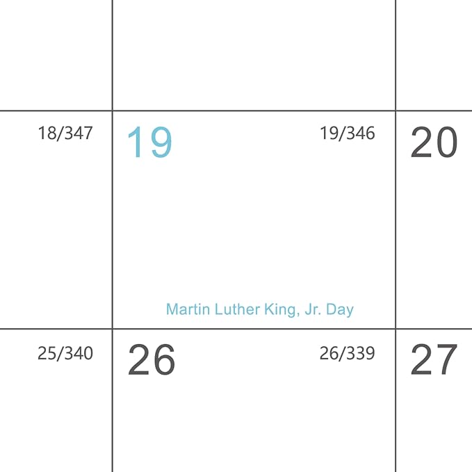 2027 Calendar - Wall Calendar 2027, 14.8'' x 11.5'', Jan. 2027 - Dec. 2027, Large Blocks, 2027 Wall Calendars with Julian Dates, Thick Paper