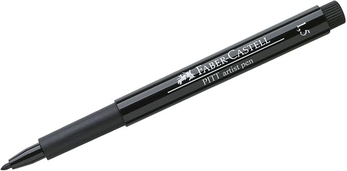 Faber-Castell Water Based Marker Pit Artist Pen 199 Black 1.5 167890