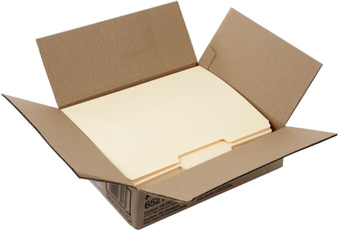 Pendaflex File Folders,Durable Manila Folders,Letter Size (8.5" x 11"),3 Top Tabs for Easy Labeling,Everyday Filing Essential for Offices,Classrooms&Home Document Organization,100 Count (Pack of 2)
