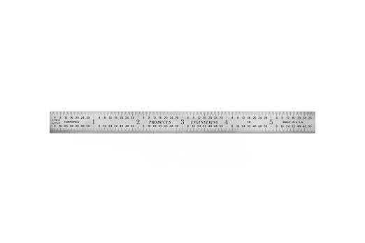 PEC Tools 6" Flexible Machinist Rule,5R Graduation (1/32“, 1/64”; 1/10“, 1/100), Trusted by Professionals, Made in USA