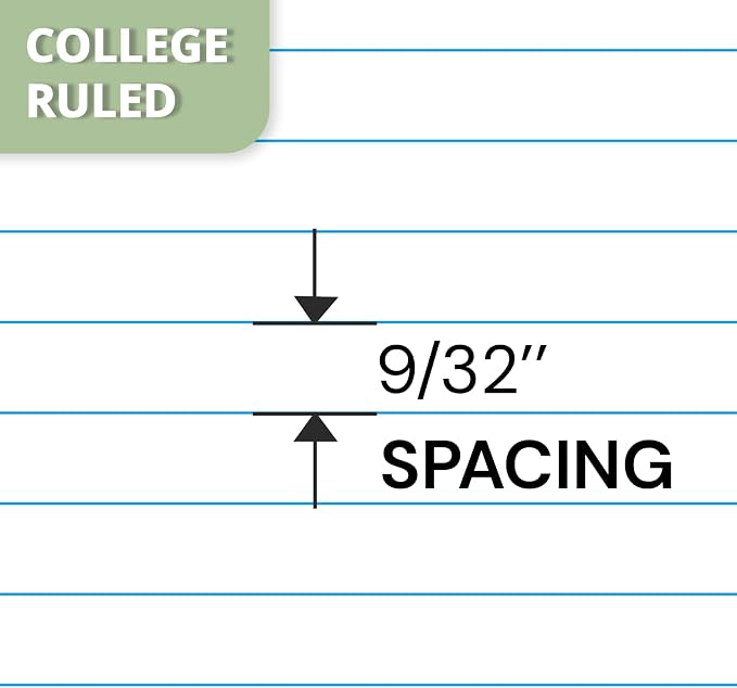 ONAVIA 1 Subject Spiral Notebook College Ruled 5 Pack, 140 Pages, Black | 70 Sheets, 8 x 10.5 in, 3-Hole Punched, School Notebook, Writing Notebook, Students, Study