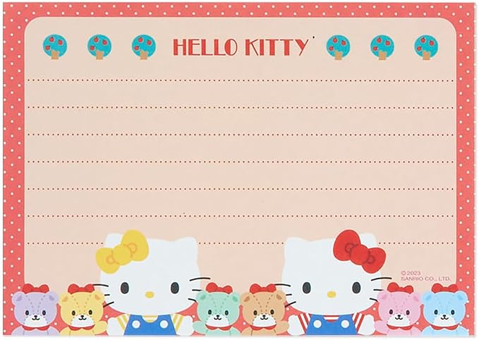 Sanrio Hello Kitty 8 Design Memo 016942