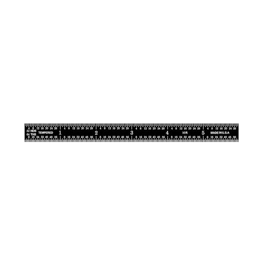 PEC Tools Flexible Metal Ruler Set (6"+18"), Premium Stainless Steel with Black Chrome Finish, 16R Graduation (1/32", 1/64", 1/50", 1/100"), Easy to Read Machinst Rule for Professionals, Made in USA