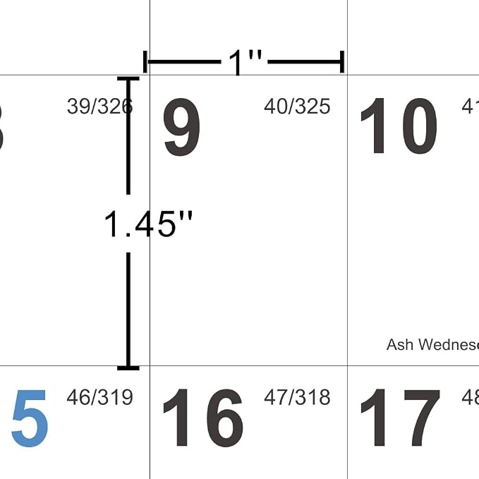 2026-2027 Yearly Wall Calendar - Calendar 2026-2027, July 2026 - June 2027 | Large Wall Calendar 26-27, 34.8" x 22.8"(Open), Full Year Calendar Large, One Page Vertical with Round Stickers - Haze Blue