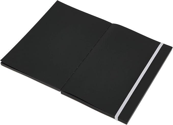 SoHo Urban Artist Brick Sketchbook Journals for Sketching, Drawing, Colored Pencils, Graphite, and More - Black 5.5"x8.5" (150 GSM, 80 Sheets) - 2 Pack