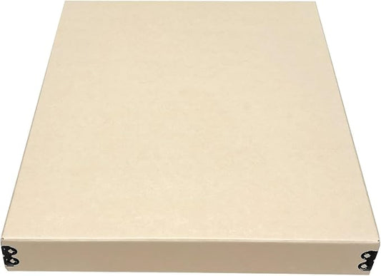 Lineco Museum Archival Storage Box, Drop Front, 11.75x15.25x1.5 in, Tan | Acid-Free with Metal Edge, Preserves Picture Longevity, Organize Photos, Newspapers, Prints, Documents, Crafts, DIY
