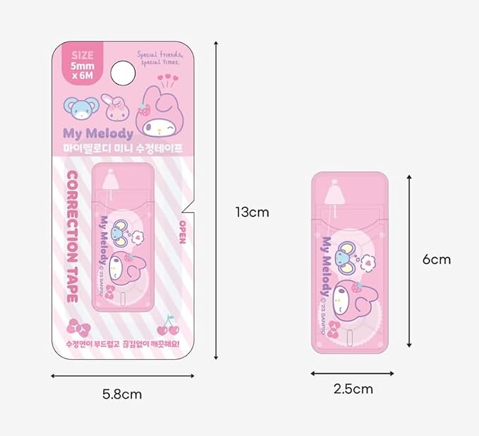 Cute Correction Tape, 3 Count
