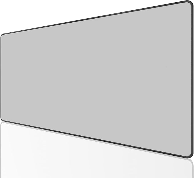 KTRIO Large Gaming Mouse Pad, Desk Mat, 31.5 x 15.7 in, Silver Grey, XXL | Smooth Micro-Weave Surface, Artistic Pattern Design, Non-Slip Rubber Base, Durable Stitched Edges, Office & Home Use