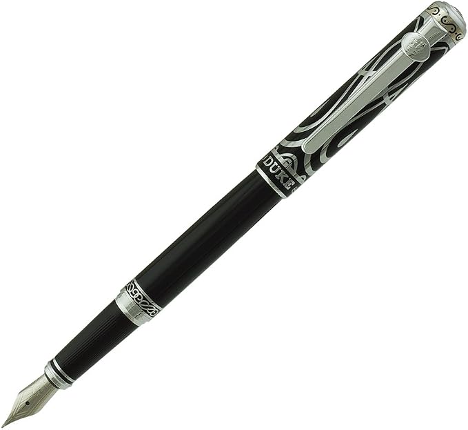 Lanxivi Duke Ruby Fude Pen Calligraphy Fountain Pen Fine to Broad Size for Signature and Art Drawing with Pen Pouch