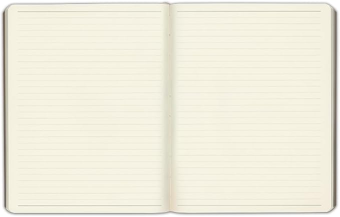 Gallery Leather Journal Notebook - 192 Pages, Softcover, For Men and Women, For Writing, Work & Travel, Handcrafted - Acadia Cactus - 9.75 x 7.5, Large Lined