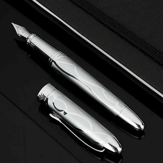 Vintage Copper Fountain Pen EF/F Nib Craft Writing Gift Accessory