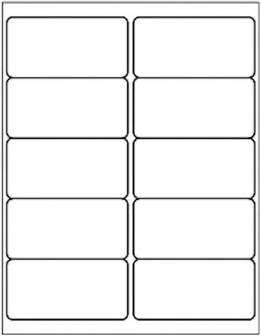 (1000 Sheets, 10000 Labels) Sticker Paper, 2" x 4" Shipping Address Labels, 10 Per Page Self Adhesive Mailing Label for Laser and Inkjet Printers