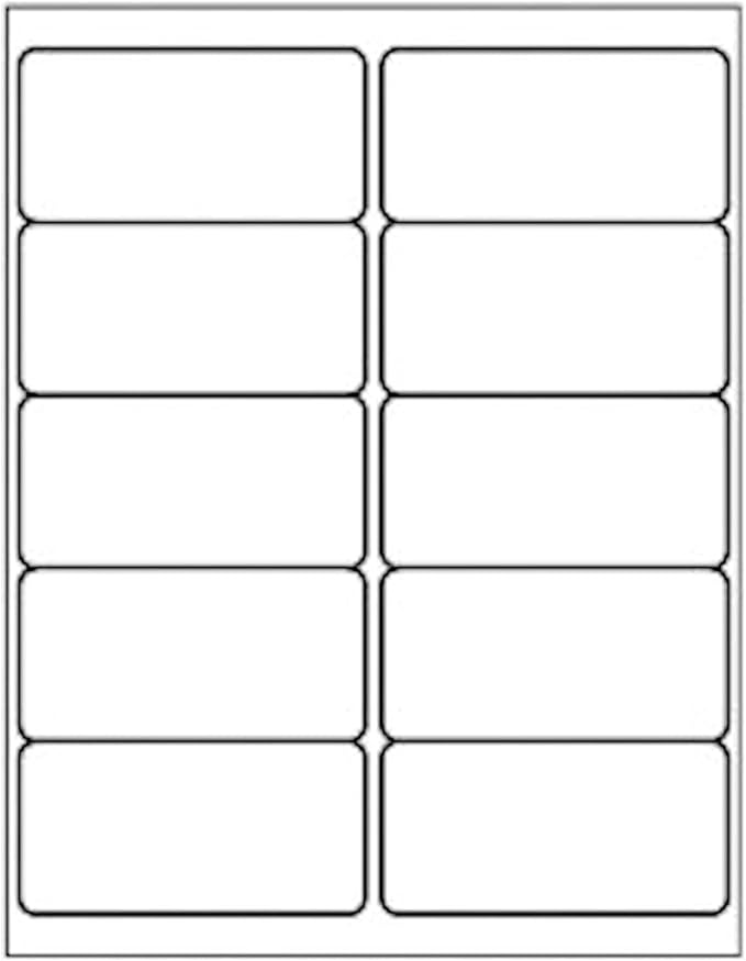 (200 Sheets, 2000 Labels) Sticker Paper, 2" x 4" Shipping Address Labels, 10 Per Page Self Adhesive Mailing Label for Laser and Inkjet Printers