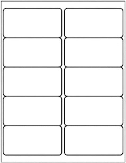 (200 Sheets, 2000 Labels) Sticker Paper, 2" x 4" Shipping Address Labels, 10 Per Page Self Adhesive Mailing Label for Laser and Inkjet Printers