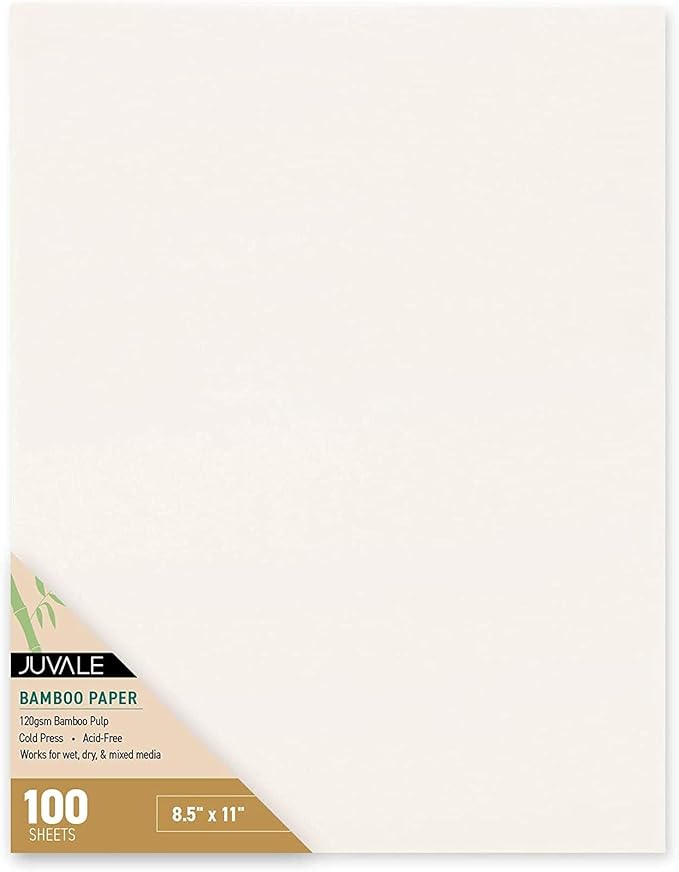 Juvale Cold Press Watercolor Paper Sheets - 8.5 x 11 in, 100 Pack, White - Sketch Pad for Acrylic & Watercolor - Mixed Media Art Pad for Markers & Pastels