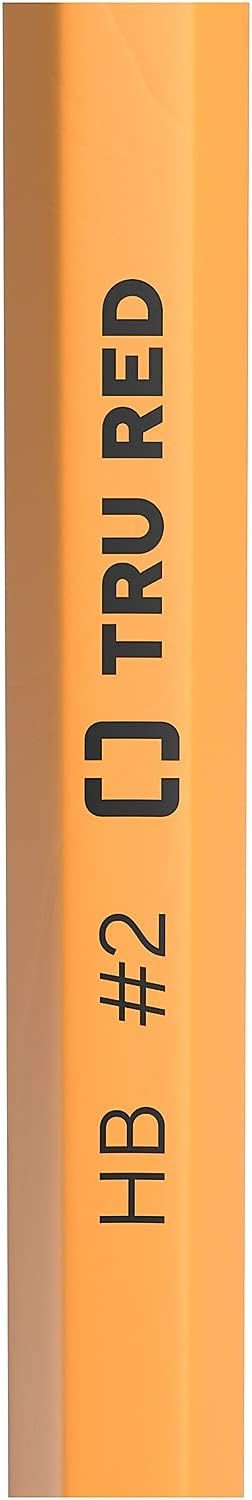 TRU RED Wooden Pencils, #2 Lead, Pre‑Sharpened, 144 Pack – Classroom‑Ready Writing Pencils for Schools & Offices