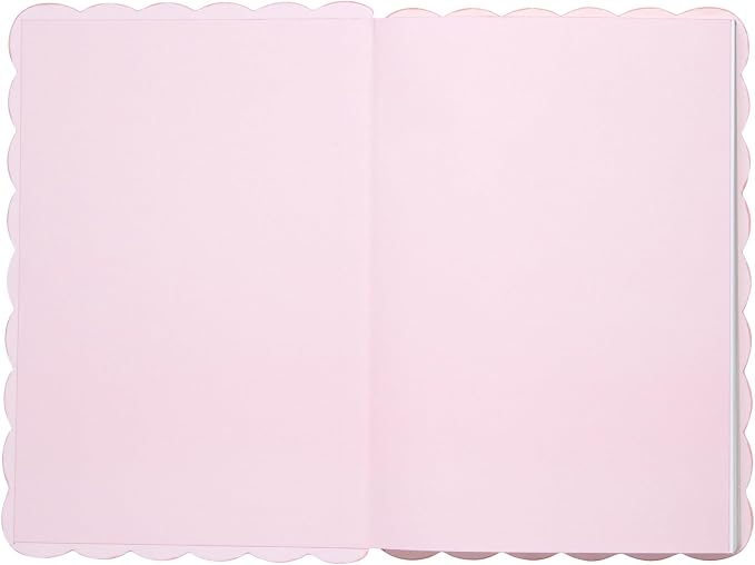 Laura Ashley Hardcover Journal 6x8 Faux Leather with Scalloped Edges | 260 Lined Pages with Ribbon Bookmark, Lay-Flat Design, Compact A5 Size, Great for Home, Office, Travel or Gifting