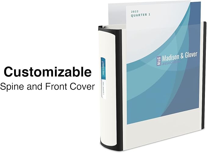 Staples Better View Binder, 4" 3‑Ring Binder, White, Reinforced Spine, High‑Capacity Binder for Home, School & Office Organization