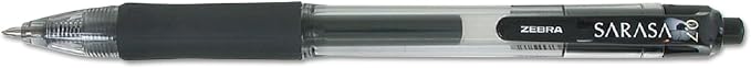 Zebra Pen SARASA X20 Retractable Gel Pen, Black Ink, 0.7mm, 36-Pack