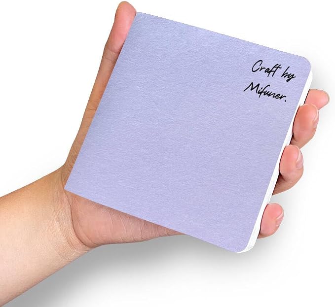 Watercolor Sketchbook,3.9x3.9 Inch 30 Sheets 300 GSM(140lb) Watercolor Textured Art Drawing Papers,Travel Journal Sketchbook for Mixed Media and Markers.Taro Purple
