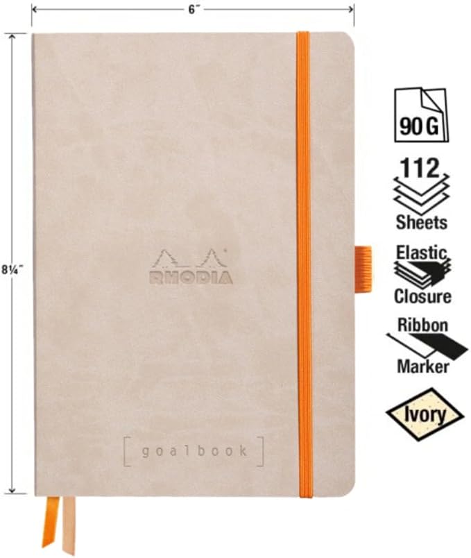 Rhodia Goalbook Journal, A5, Dotted - Beige