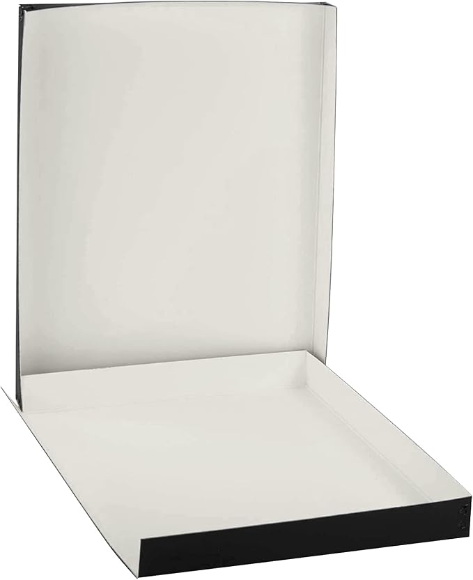 Lineco Museum Archival Storage Box, Drop Front, 11.75x15.25x1.5 in, Black | Acid-Free with Metal Edge, Preserves Picture Longevity, Organize Photos, Newspapers, Prints, Documents, Crafts, DIY
