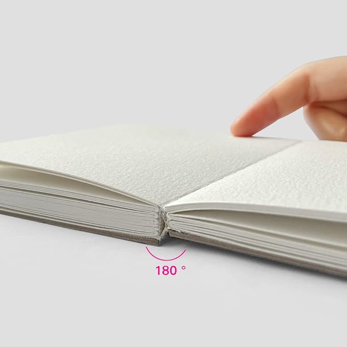 Watercolor Sketchbook,3.9x3.9 Inch 30 Sheets 300 GSM(140lb) Watercolor Textured Art Drawing Papers,Travel Journal Sketchbook for Mixed Media and Markers.Taro Purple