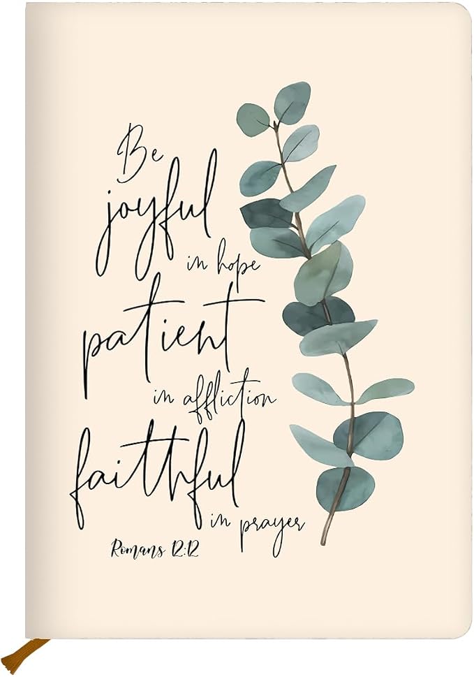 Encouraging Bible Verse Hard Shell Journal Notebook 200 Sheets (5.8 x 8.3) | Christian Gifts for Women, College Ruled Notebook, Inspirational Notebooks, Journals for Writing Planner Note Taking