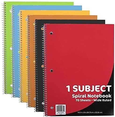 Trail maker Bulk Notebooks (2000 Pack), One Subject Notebooks Wide Ruled, 140 Pages (70 Sheets),Spiral Bulk Notebooks for Kids, School Supplies, Journaling, Note Taking, Students, and Work