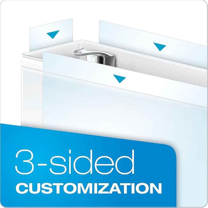 Cardinal Binder Performer with ClearVue Covers, 1.5" Round Rings, 350-Sheet Capacity, White (Pack of 12)