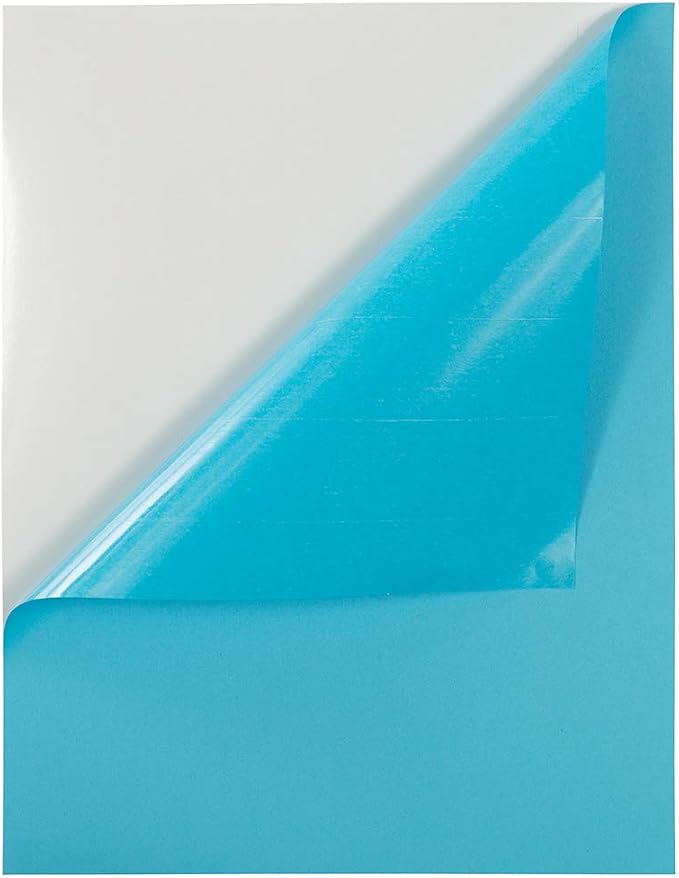JAM PAPER Full Sheet Shipping Labels - Printable Sticker Paper - 8 1/2 x 11 - Blue - 10 Full Pages/Pack
