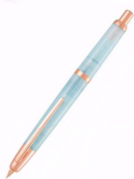 Lovely Ice Blue! JINHAO 20 Resin Press Fountain Pen F Nib Writing Ink Pen with Converter School Office Stationery Gift
