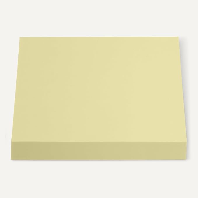 Amazon Basics Square Sticky Notes, Self-Stick Pads, 3 x 3 inches, Yellow, 36-Pack, 100 Sheets per Pad