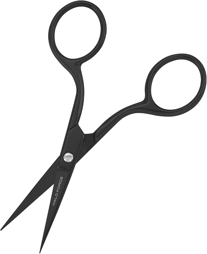 3 Pair Small Embroidery Scissors: Forged Stainless Steel Sharp Pointed Tip Precision Cutting Details Thread Yarn for fabric, sewing, craft, Needlework, 2.5 Inch, 3.5 Inch and 6 Inch Black | Pointed Tip Precision Cutting Details Thread Yarn for Fabric, ...