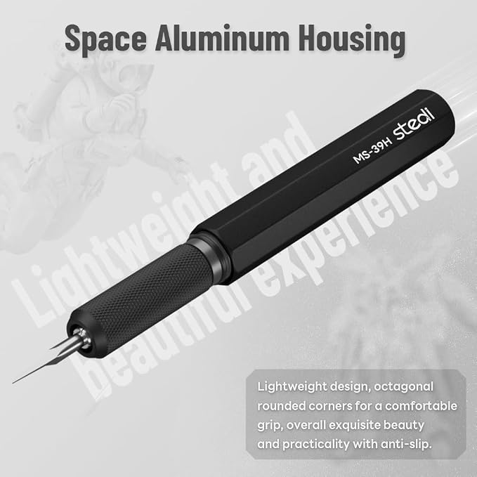 stedi Model Scriber 0.2mm Tungsten Steel Blade Panel Line Tool for Models | Precision Line Engraving,Fine Detail Scribing,Stable Scribing Control,Detail Engraving,Panel Line Scribing,Gundam Model Kit